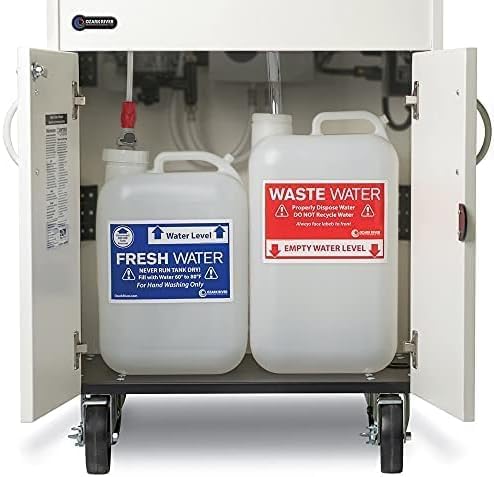 Ozark River Portable Sinks, Titan PRO 1 Black, Outdoor Portable Sink with Hot Water, Mobile Self Contained Sink with Water Tanks and Wheels, Portable Outdoor Hand Washing Sink Station