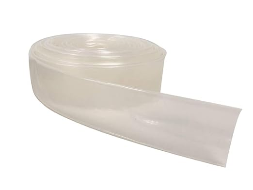 Kable Kontrol Heat Shrink Tubing - 1-1/4” Inch - 50' Ft Long, Clear Polyolefin - 2:1 Industrial Shrink Tube & Cable Sleeve for Electrical Wire Insulation - Rated for 600 V