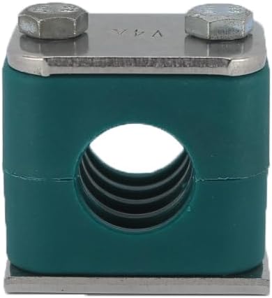 1 1/2" Tubeclo Standard Series Pipe Clamp, Polypropylene with Galv Plated Steel Hardware, Weld Mounting