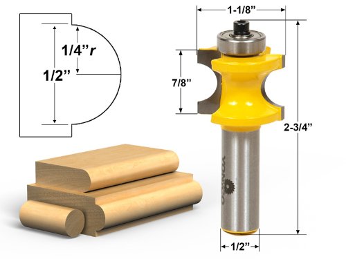 YONICO 13515 5 Bit Bullnose Router Bit 1/2-Inch Shank