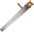 Hand Saw for Wood Cutting - 3’ One Man Crosscut Saw for Logging with Screw-on Auxiliary Handle, Great American Style Teeth, and Self-Clearing Gullets by Kings County Tools