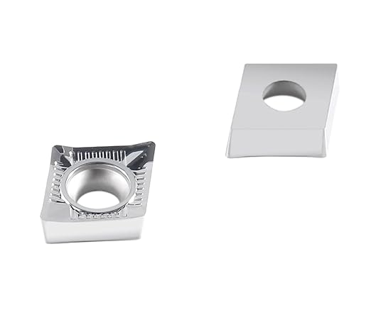 Accusize Industrial Tools CCGT432 Uncoating Carbide Inserts, 10 Pcs, for Machining Aluminum, 6600-0432x10