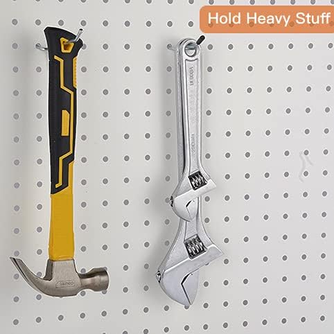 Pegboard Hooks,50-Pack,4 Inch L Shape Small Galvanized Pegboard Hooks Suitable for 1/8 and 1/4 inch pegboard,Metal Pegboard Hooks for Garage,Office,Kitchen,Store