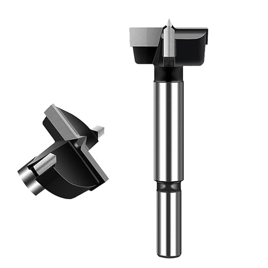 ASNOMY 7/8" Inch Carbide Forstner Drill Bit, Carbide Tipped Forstner Bit for Hard Wood, Wood Drilling Hole Saw Set Woodworking Hinge Cutter Tool Kits for Wood Plastic Plywood