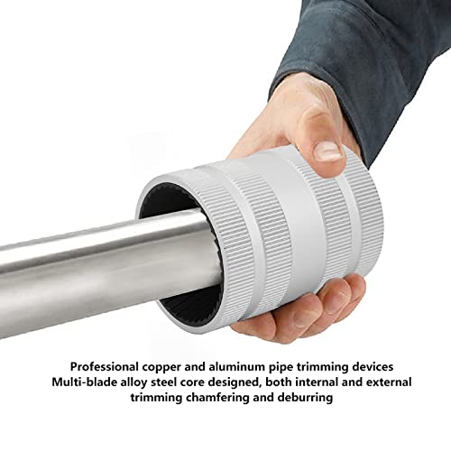 Pipe Reamer 5/16inch - 2-1/8inch O.D Tube Deburring Chamfer Tool for PVC PPR Copper Brass Aluminum Steel Pipes