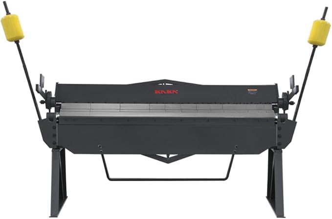 KAKA INDUSTRIAL Pan and Box Brake, 80-Inch Sheet Metal Brake Bender, 12-Gauge Mild Steel Capacity, Heavy-Duty Box and Pan Brake, Floor Model Metal Break W-8012A