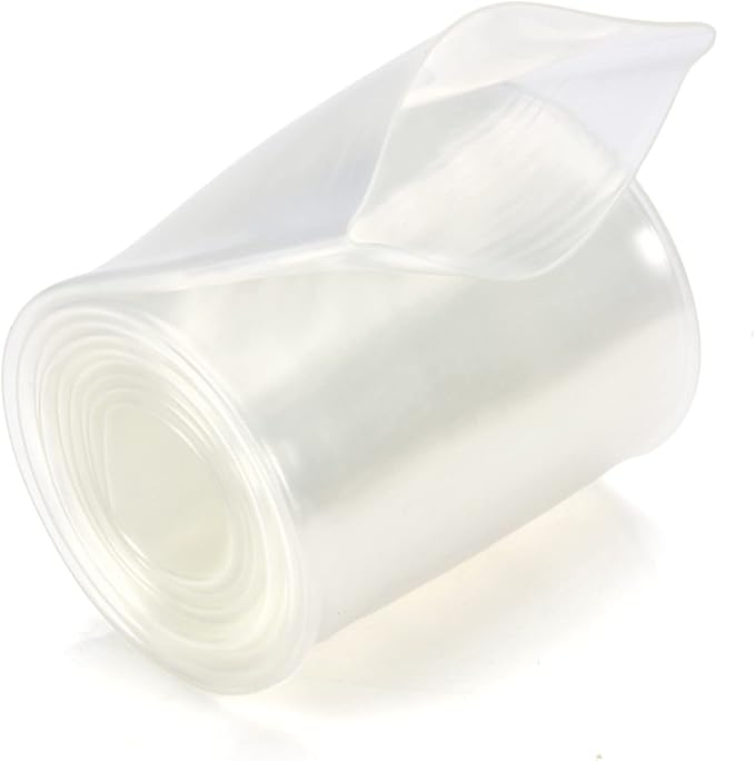 Chanzon 2:1 Ratio 1-1/2"(40mm) Heat Shrink Tubing 3.3Ft Roll (1M Total Length) Clear/Transparent Polyolefin Sleeving Wrap Shrinking 2 to 1 1pcs