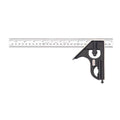 Starrett Steel Combination Square with Square Head - 11-3/4" Blade Length, Forged and Hardened Steel Heads, Reversible Lock Bolt, 36 Graduation Type - C33MEH-300