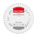 TWIN-TOWN 10-Inch 60-Tooth ATB Fine Finish Wood Cutting Circular Saw Blade, 5/8 Inch Arbor, Compatible with Table and Miter Saws, Premium Quality Woodworking Saw Blade