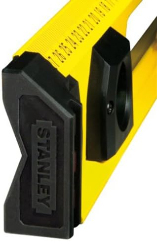STANLEY 1-43-555 Level Profile-I-Beam 120 Cm FATMAX Range - Aluminium Body - Shock Absorber - Large Center Vial More Visible - Accuracy 0.5Mm/Meter