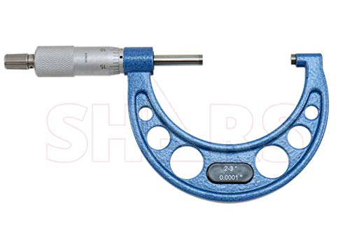 Shars 0-4" Precision Solid Metal Frame Outside Micrometer 4 pcs Set 303-2652N L)