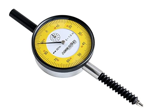Accusize Industrial Tools 0-1" x 0.001" Lug Back IP54 Shockproof Dial Indicator Premium Grade, P900-S160