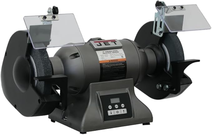 JET 8-Inch Variable-Speed Bench Grinder, 1 HP, 115/230V 1Ph (Model IBG-8VS)