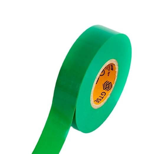 GTSE Green Electrical Tape, 120 Rolls Bulk Box – Waterproof, Industrial Grade Vinyl, 3/4 in x 66ft– Strong Self-Adhesive PVC Electric Tape for Wire Insulation, 7 Mil, 600V – UL/CSA Listed