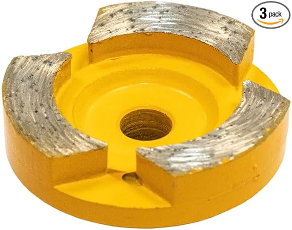 CS Unitec Corner/Edge Grinder Grinding Wheels for Screed 3 Pack | for EES 1400-3 3 Head Grinder | Made in Germany
