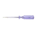 Fielect 3pcs Voltage Tester Voltage Detector Pen Circuit Tester Tool Flat-Blade Slotted Screwdriver Test Pen JRDB-936 AC/DC 100-500V Purple Clear