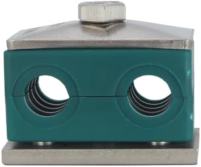 16MM Tubeclo Twin Series Clamp, Polypropylene with Galv Plated Steel Hardware, Weld Mounting
