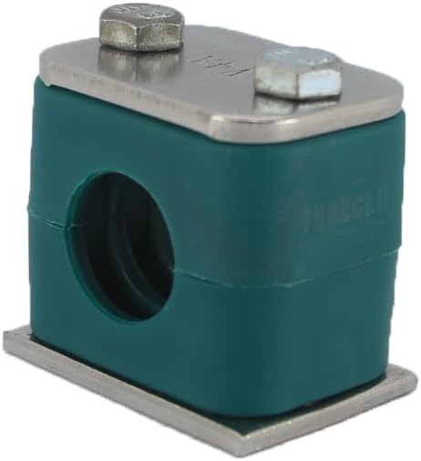 1 1/2" Tubeclo Standard Series Pipe Clamp, Polypropylene with Galv Plated Steel Hardware, Weld Mounting
