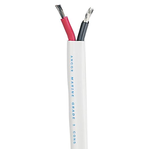 ANCOR MARINE GRADE 121350 Duplex Cable, 12/2 AWG (2 x 3mm2), Flat - 500ft