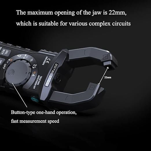 ZT-QS9 clamp Meter dc T-RMS 6000 Counts Multimeter Tester Measuring Starting Current The Clamp Multimeter AC DC Current Voltage Diode Tester Digital multimeter Tester Voltmeter diode Meter