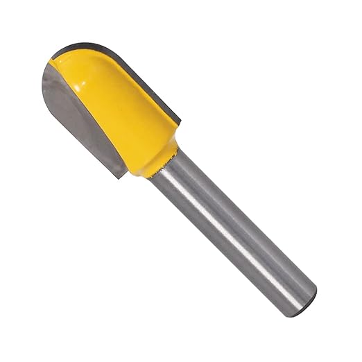 6PCS 1/4 Shank Carbide Rounf Nose Bit 90 Degree V-Groove Bit Suit 3D CNC Signmaking Lettering Engraving Router planing Head Wood Cutter Woodworking Tools Carving Cutting Tool