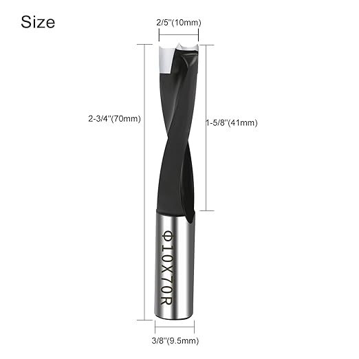 ASNOMY 3/8" Inch Carbide Forstner Drill Bit, Carbide Tipped Forstner Bit for Hard Wood, Wood Drilling Hole Saw Set Woodworking Hinge Cutter Tool Kits for Wood Plastic Plywood