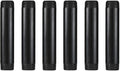 GeilSpace 1" × 6" Pre-Cut Black Metal Pipe, Industrial Steel Fits Standard One Inch Threaded Pipes and Fittings - Vintage DIY Industrial Shelving (1" × 6", Black)