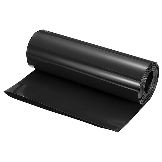 MECCANIXITY Battery Wrap PVC Heat Shrink Tubing 127mm Dia 200mm Flat 20 Feet(6meters) Black Good Insulation for Battery Pack