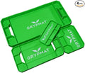 Grypmat Plus Grip Mat for Mechanics - Non-Slip Flexible Silicone Tool Tray - Tool Organizer for Tool Box - Magnetic-Free, Easy-to-Clean Tool Mat - QUAD S, M, L & XL, Green