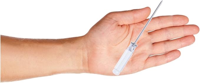 5PCS Mini Phillips Screwdriver, 3mm Cross Head with Clear Non-slip Handle for Small Appliances, 4.72"(120mm) Total Length, Non-magnetic
