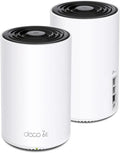 TP-Link Deco XE75 Pro AXE5400 Tri-Band WiFi 6E Mesh System - 2.5G WAN/LAN Port, Covers up to 5500 Sq.Ft, Replaces WiFi Router and Extender, AI-Driven Mesh, New 6GHz Band, 2-Pack