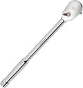 DISEN 1/2" Drive Ratchet,90-Tooth Ratchet Wrench with 14" Handle and Dust Proof Teardrop Enclosed Head, Reversible, CR-V Steel Made, CR-MO Head, Full Polished, Gifts for Men