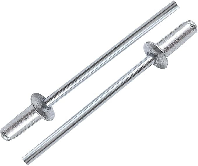 170pcs Silver 3/16" x 1/2" Aluminum Blind Rivets, 4.8x 12.7mm Pop Rivets,Aluminum Grip and Steel Mandrel