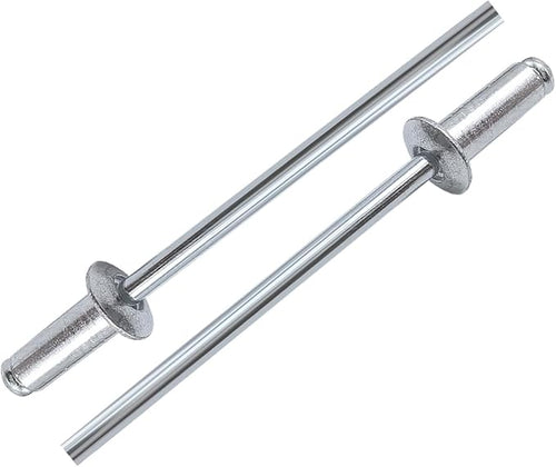220pcs Silver 1/8" x 5/16" Aluminum Blind Rivets, 3.2 x 8mm Pop Rivets,Aluminum Grip and Steel Mandrel