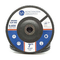 Benchmark Abrasives 7" x 7/8" Premium High Density Jumbo Zirconia Type 27 Flap Discs for Angle Grinder, 7 Inch Sanding Discs, Finishing, Deburring, Rust Removal - Grinding Wheels - (10 Pack) 80 Grit