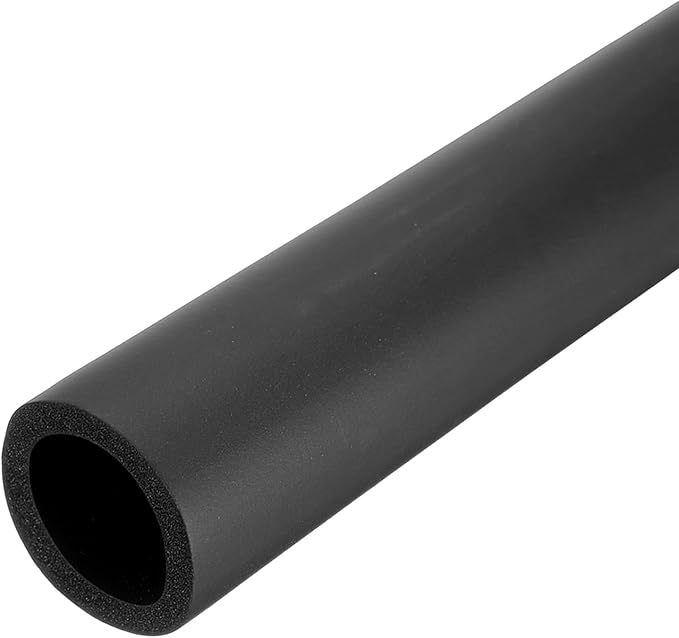 uxcell Pipe Insulation Tube Foam, 1-1/4" ID x 1/4" Thick x 1.64ft Foam Pipe Cover Non-Slip Hollow Tubing Guitar Air Conditioner Stand Fitness Equipment Handles, Black