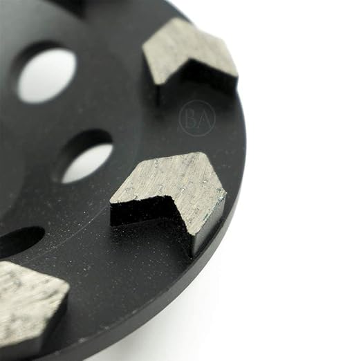 Benchmark Abrasives Grinding Wheels 4 1/2 Inch Arrow Type Diamond Cup Wheel with 5/8"-11 Arbor Hole for Masonry, Natural Stone, Concrete Grinding Wheel - Angle Grinder Attachments (4.5”)