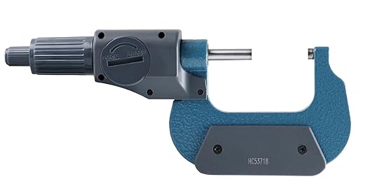 Accusize Industrial Tools 1-2''/25-50mm x 0.00005''/0.001mm 2 Key Electronic Digital Outside Micrometer, mm/inch, Metric/Imperial, Md71-0002
