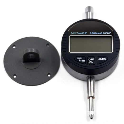 Electronic Digital Dial Indicator Gage Gauge Inch/Metric Conversion 0-0.5 Inch/12.7 mm 0.00005 Inch/0.001mm