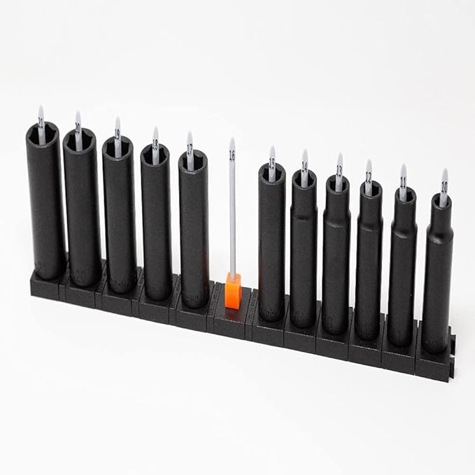 ToolBox Widget Socket Organizer ½ Inch Pro Series – Modular Magnetic Socket Holder with Missing Tool Indicator – Size Stems NOT Included - 4 Pack, 48 Organizers