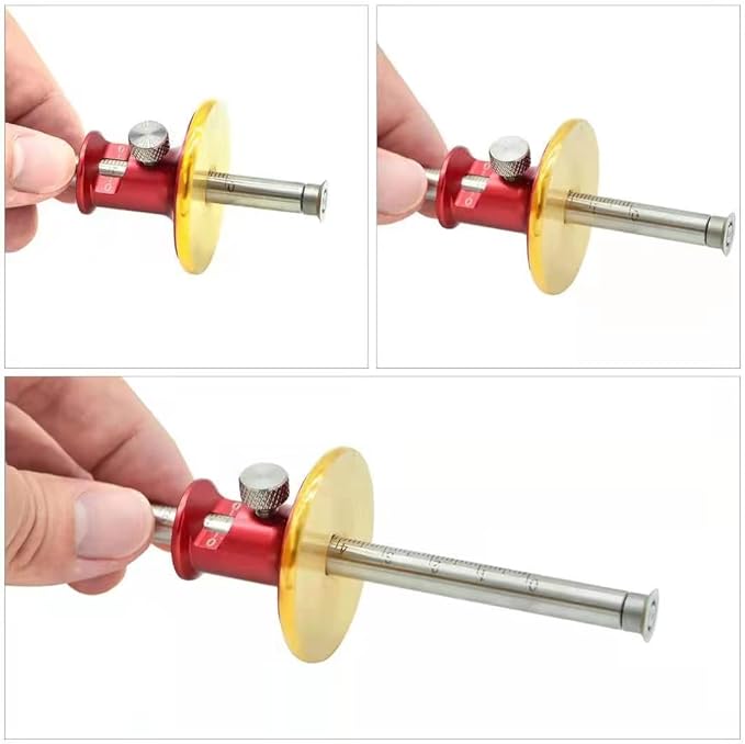 YOSELIN Wheel Marking Gauge,2 Wheel Cutter,Orking Gauges,Marking Guide Wood Marking Knife Woodworking Scribing Tools Dovetail Guide Woodworking Marking Tools,Imperial Scales.
