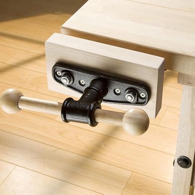 uyoyous 7 inch wood vise workbench Front Vise Woodworking Bench Vise Cast Aluminum Front Screw Vise Woodworking Front Vise
