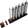 ToolBox Widget Socket Organizer ½ Inch Pro Series – Modular Magnetic Socket Holder with Missing Tool Indicator – Size Stems NOT Included - 4 Pack, 48 Organizers