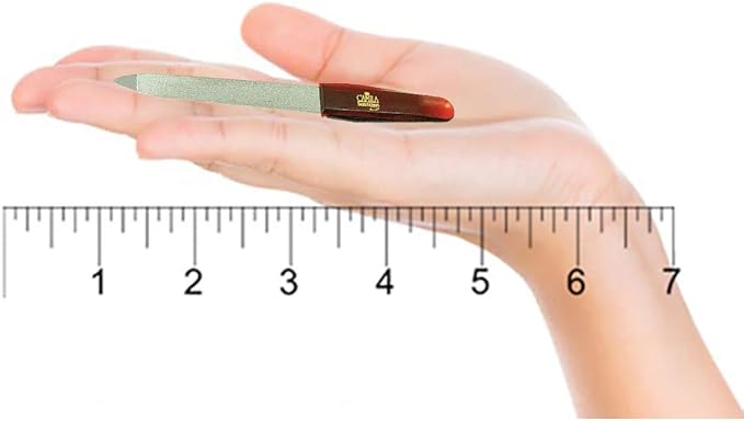 CS16 Sapphire Metal Nail File for Natural Nails Fingernail and Toenail Care, 3.5" Double Sided Coarse and Fine for Manicure and Pedicure