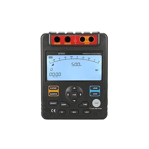 ATO Digital Insulation Tester, 500V/1000V/1500V/2500V, Megohmmeter and Multimeter for Measure The Insulation Resistance, Voltage, PI, and DAR