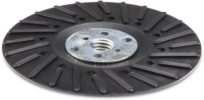 BHA Angle Grinder Ribbed Backing Pad for Resin Fiber Disc, 5" x 5/8"-11