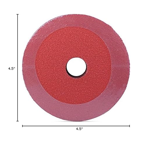 BHA Ceramic Resin Fiber Sanding and Grinding Discs, 4.5” x 7/8”, 120 Grit - 25 Pack