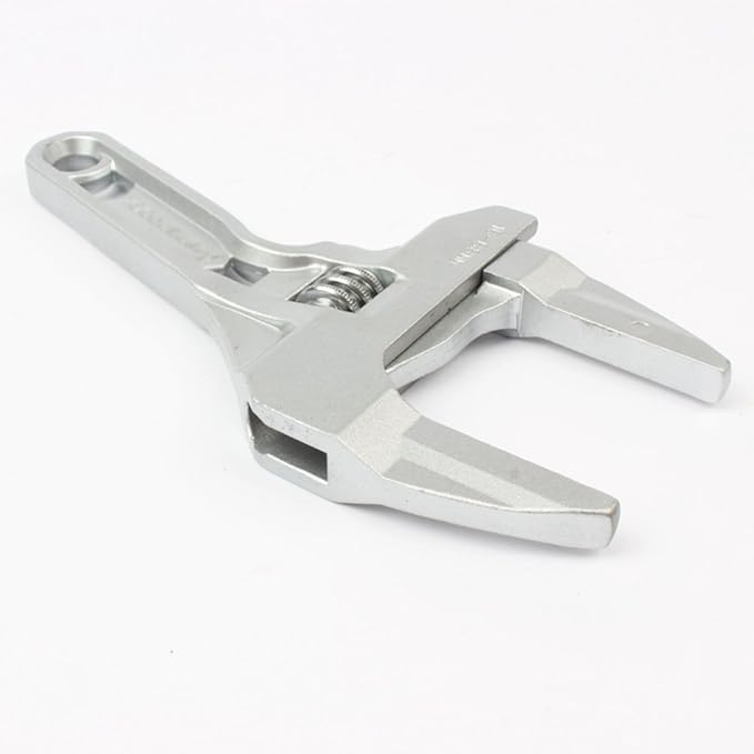Adjustable Spanner Wrench 16-68mm, short shank plumbing wrench for tight spaces, mini plumber wrench for bathroom kitchen pipe nuts bolts