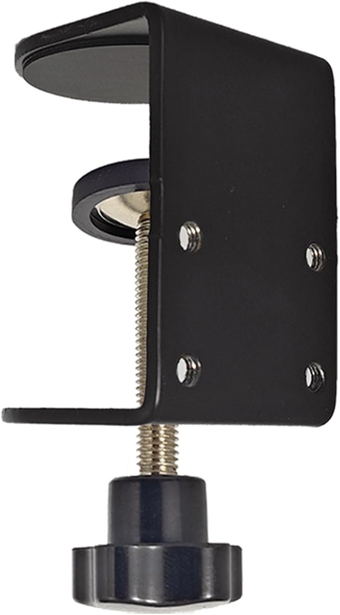 Small C Clamps 2 Inch with 4 Small Holes in the Back, 1-Pack Adjustable Desk C-Clamp for Range 0.39"~2", Versatile Clamp for Brake, Parts Assembly, Fastening, Welding, Woodwork, Metal Work