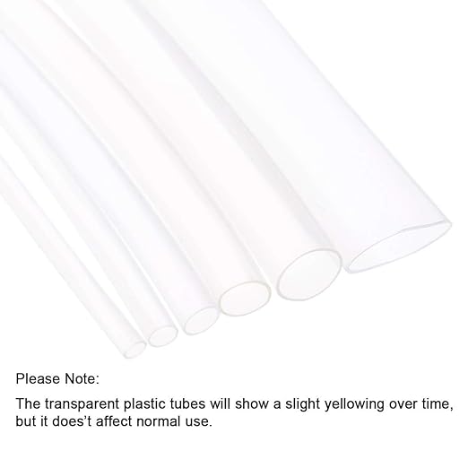 104 PCS Clear 3:1 Heat Shrink Tubing Kit Dual-Wall Adhesive Lined Heat-Shrink Tube Assortment Kit